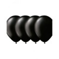 50 GLOBOS NEGRO METÁL 27CM