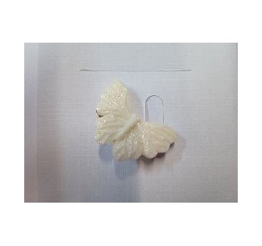 BROCHE FLOR MARIPOSA BLANCA