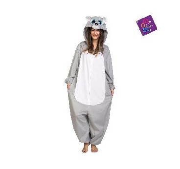 DISFRAZ PIJAMA OSO GRIS T- S