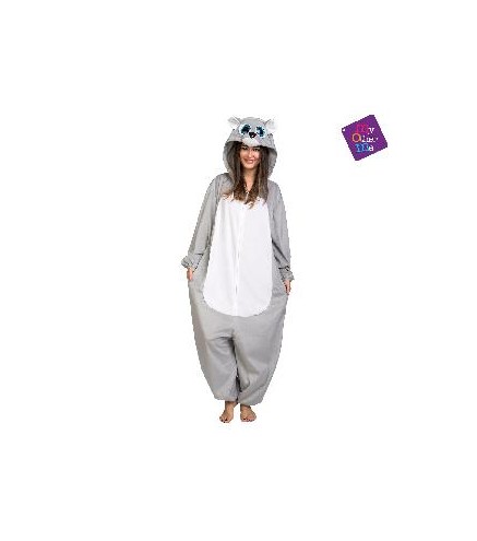 DISFRAZ PIJAMA OSO GRIS T- S