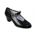 ZAPATO FLAMENCO NEGRO HEBILLA T-38