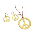 COLGANTE Y PENDIENTES HIPPIES 7CM-3CM