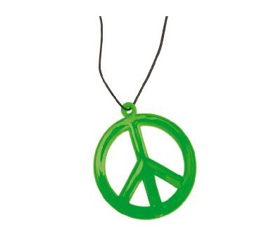 COLLAR COLGANTE HIPPIE, COLORES SURTIDOS 8,5CM