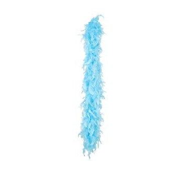 BOA DE PLUMAS AZUL TURQUESA 180 CM