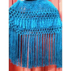 FLECO CUELLO GANCHILLO AZUL CIAN