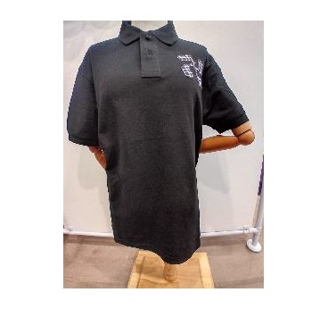 CAMISETA POLO NEGRO LAUBURU HOMBRE T-M