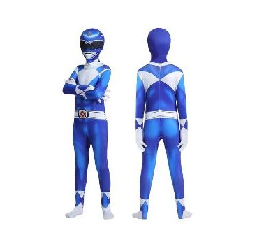 DISFRAZ POWER RANGER AZUL T 14