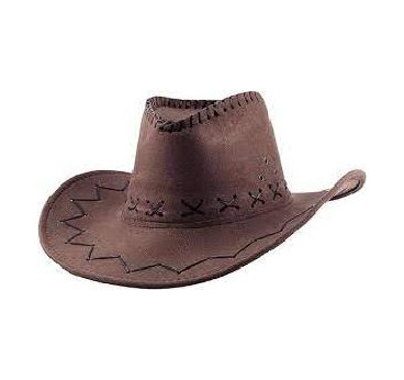 SOMBRERO FIELTRO VAQUERO MARRON OSCURO