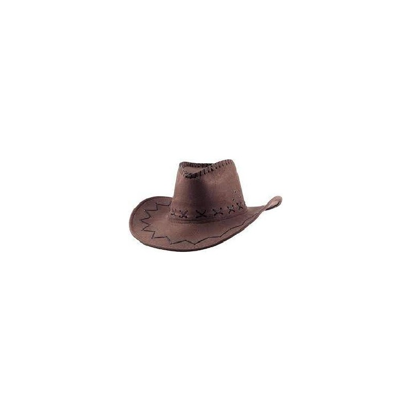 SOMBRERO FIELTRO VAQUERO MARRON OSCURO