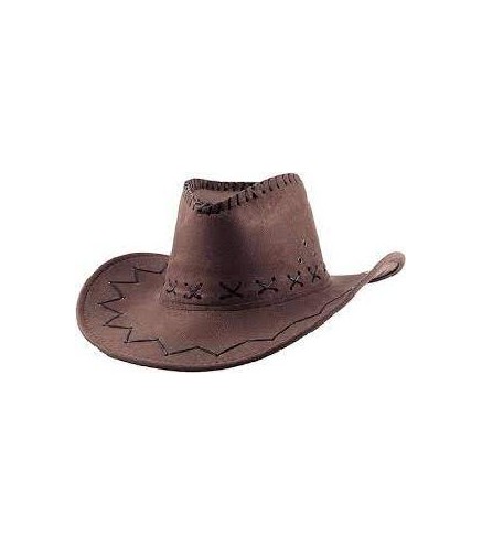 SOMBRERO FIELTRO VAQUERO MARRON OSCURO