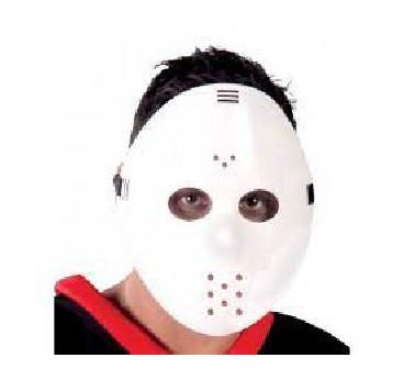 CARETA HOCKEY BLANCA PVC