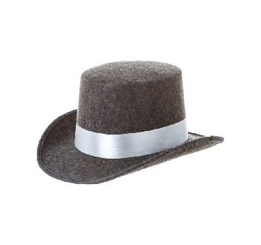 SOMBRERO GRIS CON CINTA GRIS