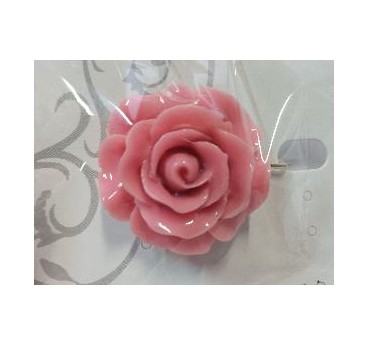 BROCHE FLOR GRANDE ROSA PALO