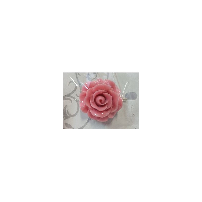 BROCHE FLOR GRANDE ROSA PALO