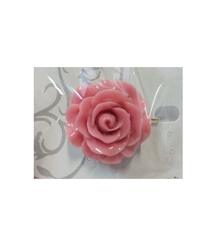 BROCHE FLOR GRANDE ROSA PALO