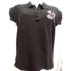 CAMISETA POLO NEGRO LAUBURU MUJER T-S