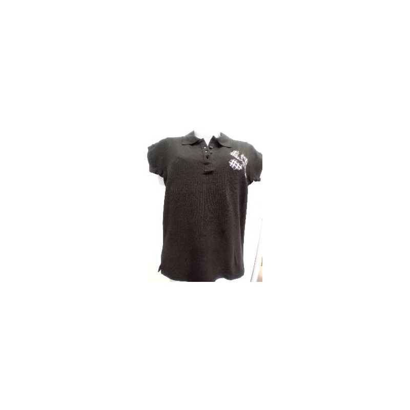 CAMISETA POLO NEGRO LAUBURU MUJER T-S