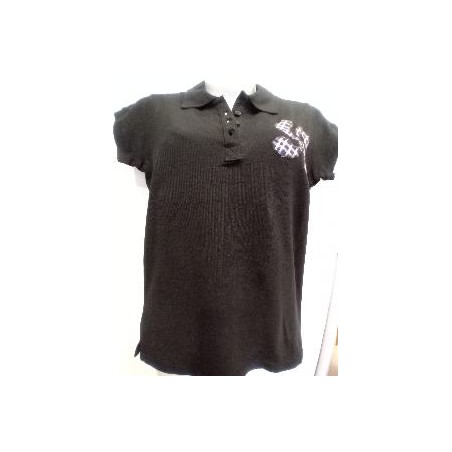 CAMISETA POLO NEGRO LAUBURU MUJER T-S