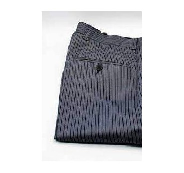 PANTALON ELEGANTE RAYA NEGRA Y GRIS T-46