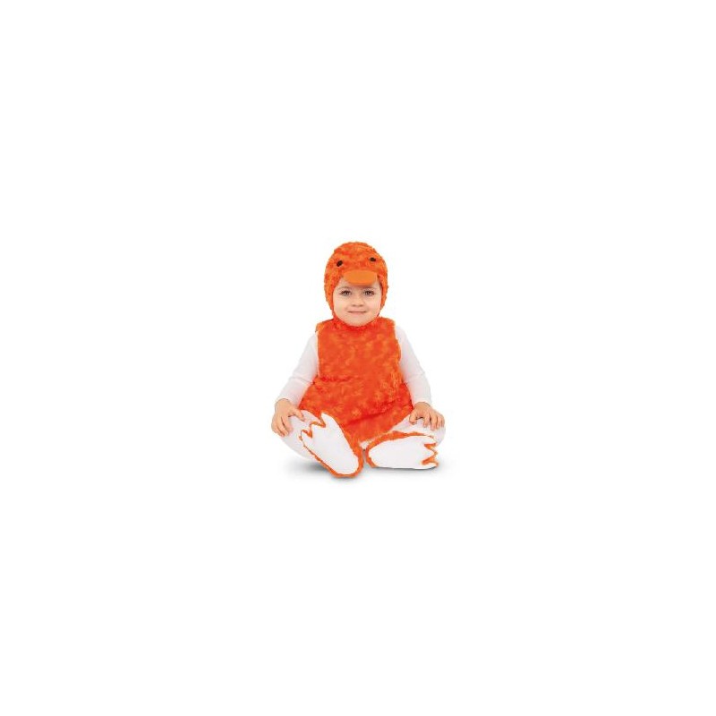 -DISFRAZ PATITO PELUCHE NARANJA 12-24 MESES