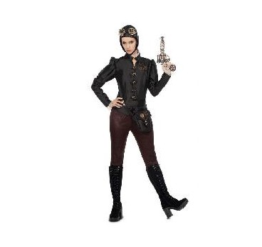 DISFRAZ LADY STEAMPUNK AVIADORA M-L