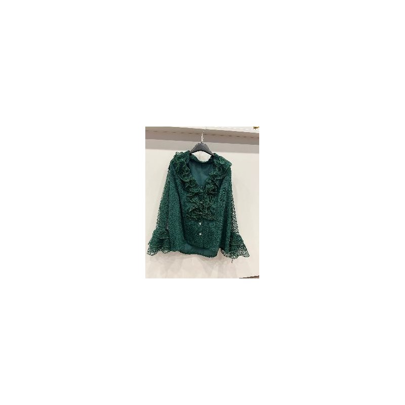 CAMISA MODELO CLAVEL FORRADA VERDE MUSGO T-52