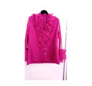 CAMISA MODELO CLAVEL FORRADA MAGENTA T-46