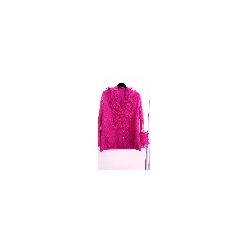 CAMISA MODELO CLAVEL FORRADA MAGENTA T-46