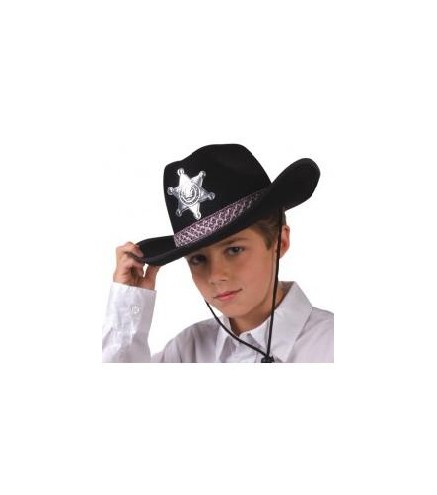 SOMBRERO SHERIFF JUNIOR NEGRO