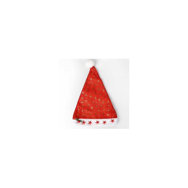 GORRO PAPA NOEL LUCES - LUNA-ESTRELLA