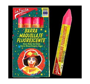 BARRA MAQUILLAJE FLUORESCENTE ROSA