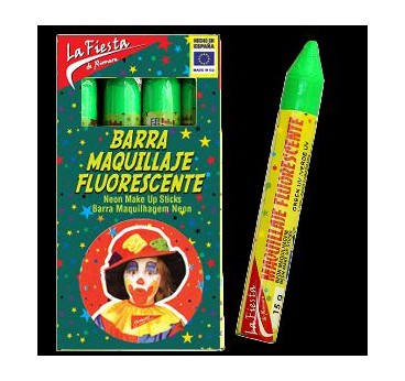 -BARRA MAQUILLAJE FLUORESCENTE VERDE