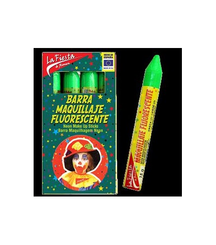 -BARRA MAQUILLAJE FLUORESCENTE VERDE