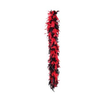 BOA PLUMA ROJA Y NEGRA  50 GR