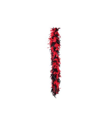 BOA PLUMA ROJA Y NEGRA  50 GR