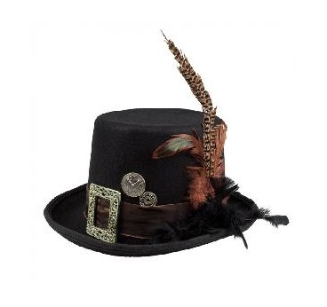 SOMBRERO STEAMPUNK PLUMA