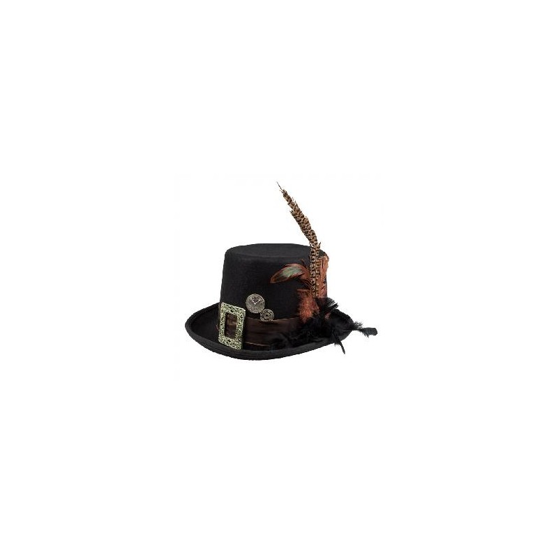 SOMBRERO STEAMPUNK PLUMA