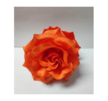 FLOR ROSA MADEIRA TEÑIDA NARANJA 13*13