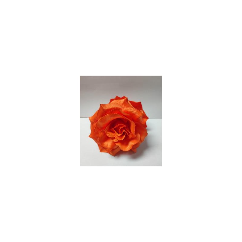 FLOR ROSA MADEIRA TEÑIDA NARANJA 13*13