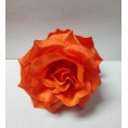 FLOR ROSA MADEIRA TEÑIDA NARANJA 13*13