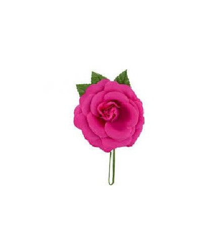 FLOR ROSA MADEIRA TEÑIDA FUCSIA 13*13