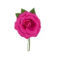 FLOR ROSA MADEIRA TEÑIDA FUCSIA 13*13