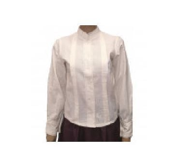 CAMISA LORZAS LINO BLANCA MUJER T-16