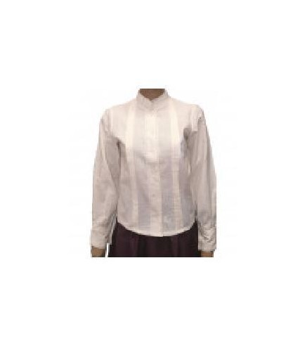 CAMISA LORZAS LINO BLANCA MUJER T-16