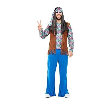 -DISFRAZ HIPPIE HOMBRE M-L