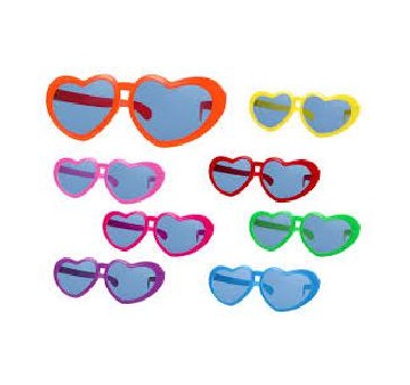 -GAFAS CORAZON COLORES VARIADOS GIGANTES