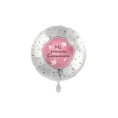 GLOBO FOIL MI PRIMERA COMUNION ROSA 43 CM