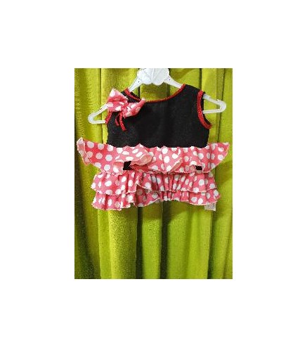 VESTIDO FLAMENCO VOLANTES 6-9 MESES