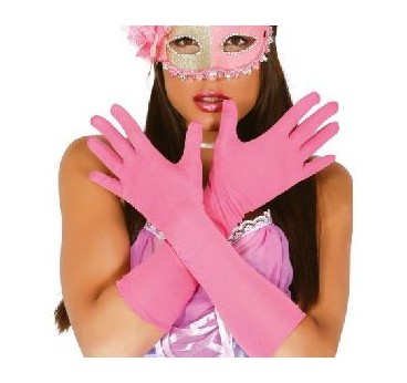 -GUANTES ROSAS 42 CMS.