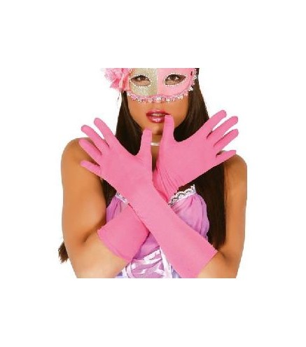 -GUANTES ROSAS 42 CMS.